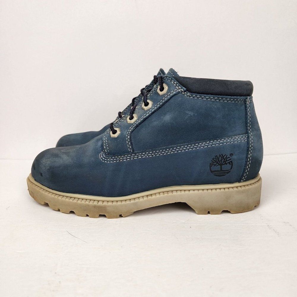 Timberland Nellie Chukka Suede Ankle Blue Boot Women's Sz 6m
